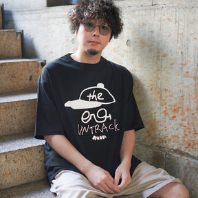 【4/22（水）販売開始】UT-M6S8 |  the engy × UNTRACK Hand Design Print T-Shirt By Koshi Yamaji | BLACK 60463
